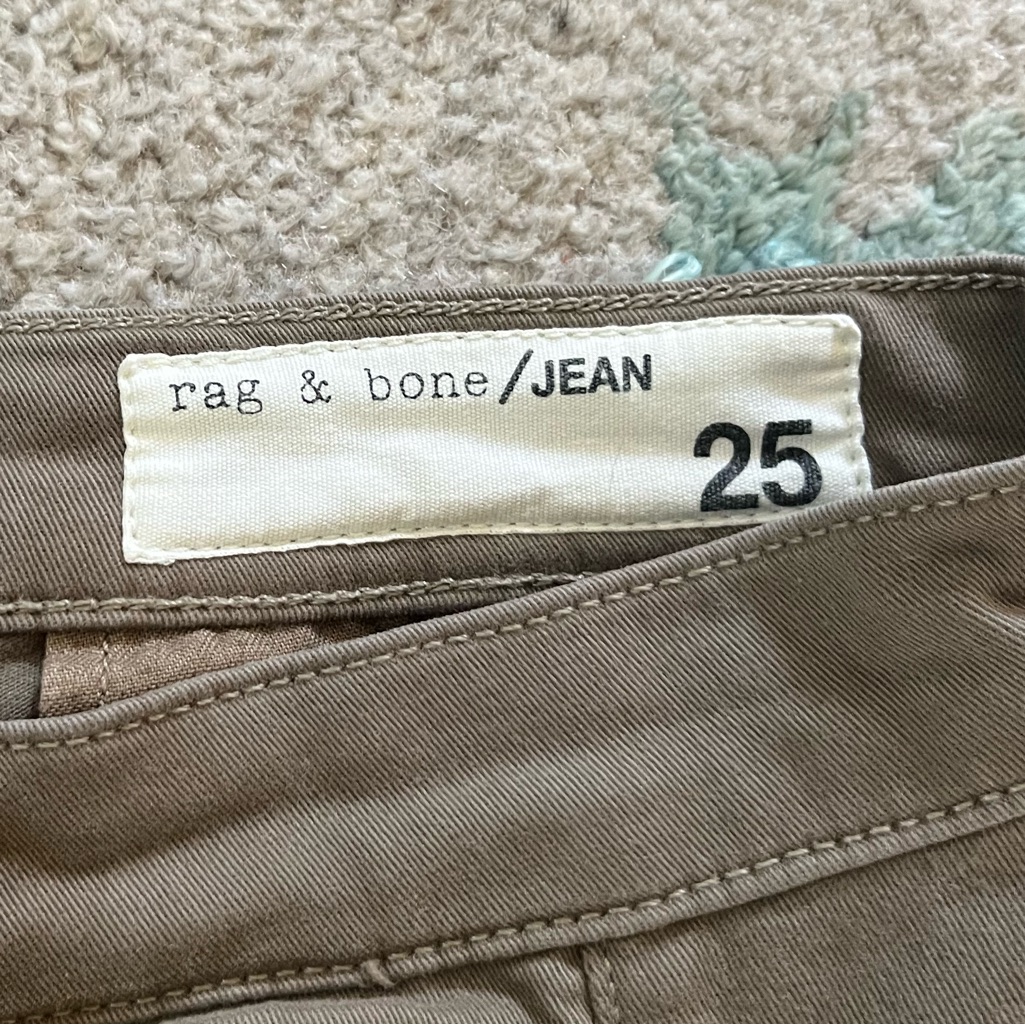 Rag & Bone Olive Green Cargo Pants Size 25